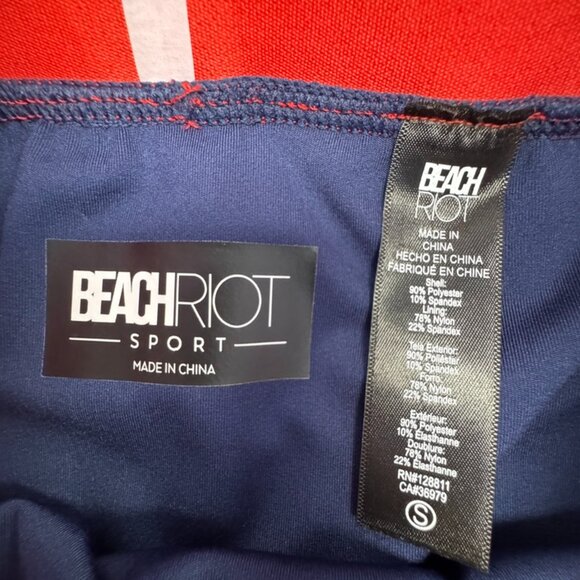 Beach Riot Coast Tennis Skirt Navy Size S - Picture 3 of 11